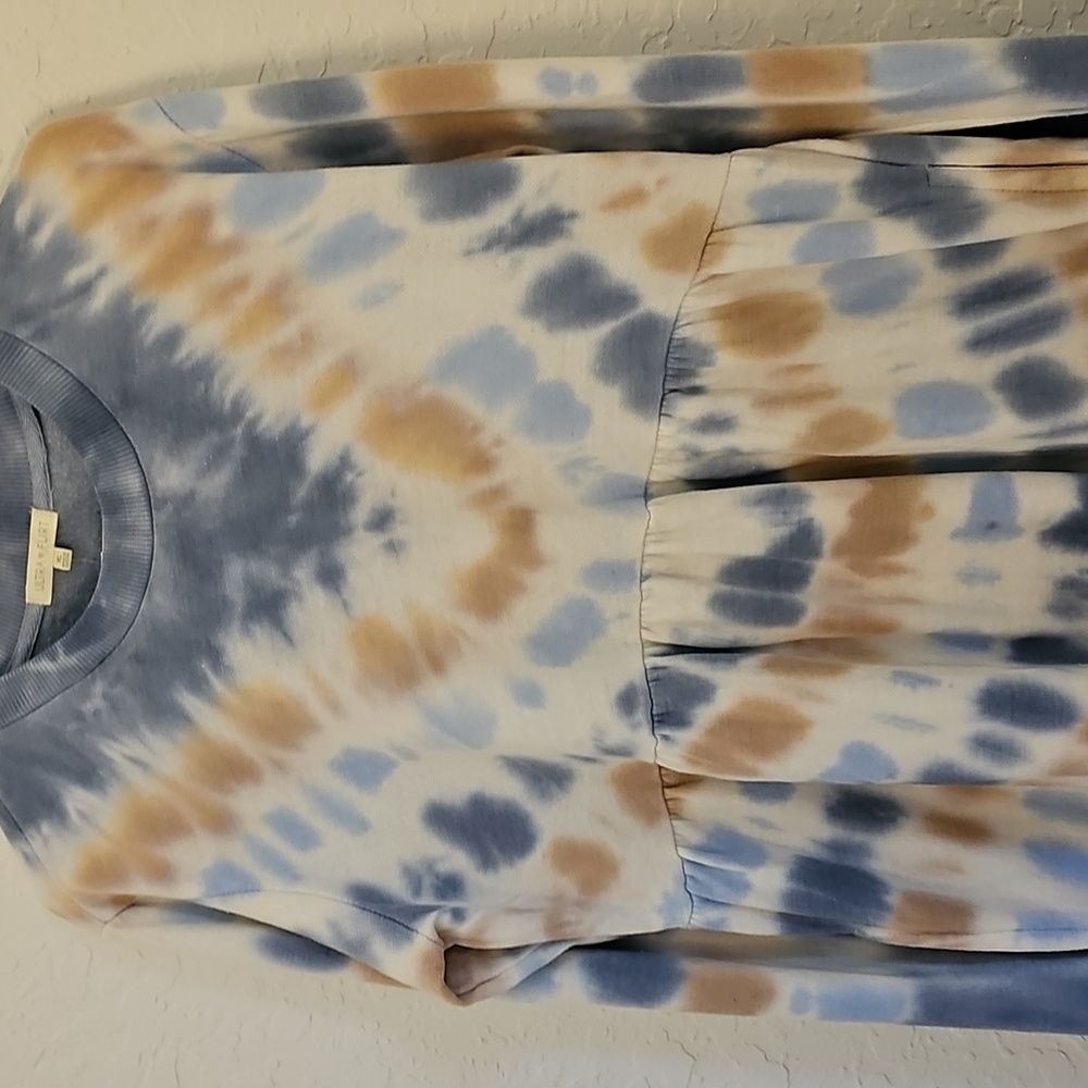 Tie-Dye Long Sleeve Midi Dress - Picture 13 of 16